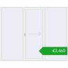 Pricing Sliding patio doors 2750x2230 mm PATIO DOOR REHAU BRILLANT DESIGN RAL 9016 Traffic white two-sided. Price: 2460,10 €