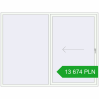 Pricing Sliding patio doors 2500x1899 mm PATIO DOOR REHAU SYNEGO RAL 9016 Traffic white two-sided. Price: 13 673.69 PLN
