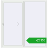 Pricing Sliding patio doors 2100x2200 mm REHAU SYNEGO SLIDE RAL 9016 Traffic white two-sided. Price: 2354,68 €