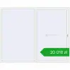 Pricing Sliding patio doors 3000x2400 mm REHAU GENEO HST RAL 9016 Traffic white two-sided. Price: 20 018,40 zł