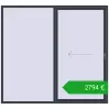 Pricing Przesuwane drzwi tarasowe 2400x2200 mm REHAU SYNEGO SLIDE ANTHRACITE_GREY_STRUKTURAL dwustronny. Price: 2793,80 €