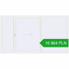 Pricing Sliding patio doors 4000x2200 mm PATIO DOOR REHAU SYNEGO RAL 9016 Traffic white two-sided. Price: 16 863.82 PLN