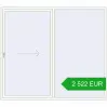 Pricing Sliding patio doors 2500x2200 mm PATIO DOOR REHAU BRILLANT DESIGN RAL 9016 Traffic white two-sided. Price: 2 521.72 EUR