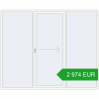 Pricing Sliding patio doors 2700x2200 mm PATIO DOOR REHAU BRILLANT DESIGN RAL 9016 Traffic white two-sided. Price: 2 974.18 EUR