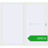 Ustalenie cen Przesuwane drzwi tarasowe 2200x2000 mm PATIO DOOR REHAU BRILLANT DESIGN ANTHRACITE_GREY_STRUKTURAL zewnętrzny. Cena: 2389,74 €
