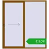 Pricing Sliding patio doors 2100x2300 mm PATIO DOOR REHAU BRILLANT DESIGN GOLDEN OAK two-sided. Price: 3090,86 €