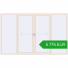 Pricing Sliding patio doors 3600x2200 mm PATIO DOOR REHAU BRILLANT DESIGN CREAME_WHITE_50L-2 two-sided. Price: 5 774.87 EUR