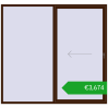 Pricing Sliding patio doors 2450x2300 mm REHAU GENEO HST MAHAGON_SAPELI two-sided. Price: 3673,72 €