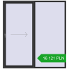 Pricing Sliding patio doors 2100x2250 mm PATIO DOOR REHAU SYNEGO BLACK_STRUCTURAL two-sided. Price: 16 120.92 PLN