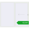 Pricing Sliding patio doors 2500x2200 mm REHAU SYNEGO SLIDE RAL 9016 Traffic white two-sided. Price: 2546,56 €