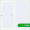 Pricing Sliding patio doors 2000x2000 mm REHAU SYNEGO SLIDE RAL 9016 Traffic white two-sided. Price: 1497,68 €