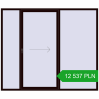 Pricing Sliding patio doors 2600x2200 mm PATIO DOOR REHAU BRILLANT DESIGN CHOCOLATE_BROWN two-sided. Price: 12 536.63 PLN