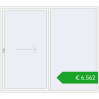 Pricing Sliding patio doors 2500x2200 mm REHAU GENEO HST RAL 9016 Traffic white two-sided. Price: 6562,30 €