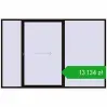 Ustalenie cen Przesuwane drzwi tarasowe 3500x2300 mm PATIO DOOR REHAU BRILLANT DESIGN BLACK_BROWN dwustronny. Cena: 13 134,37 zł