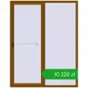 Pricing Sliding patio doors 1800x2300 mm PATIO DOOR REHAU SYNEGO GOLDEN OAK two-sided. Price: 10 220,14 zł