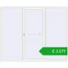 Pricing Sliding patio doors 2700x2200 mm PATIO DOOR REHAU SYNEGO RAL 9016 Traffic white two-sided. Price: 3578,52 €