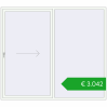 Ustalenie cen Przesuwane drzwi tarasowe 2500x2200 mm REHAU SYNEGO SLIDE RAL 9016 Traffic white dwustronny. Cena: 3041,52 €