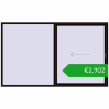 Pricing Sliding patio doors 3000x1800 mm PATIO DOOR REHAU SYNEGO BLACK_BROWN two-sided. Price: 2901,62 €