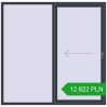 Pricing Sliding patio doors 2050x2010 mm PATIO DOOR REHAU BRILLANT DESIGN ANTHRACITE_GREY_STRUKTURAL two-sided. Price: 12 822.09 PLN