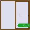 Ustalenie cen Przesuwane drzwi tarasowe 2400x2400 mm REHAU SYNEGO SLIDE GOLDEN OAK dwustronny. Cena: 3471,48 €