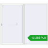Pricing Sliding patio doors 2600x2300 mm REHAU SYNEGO SLIDE RAL 9016 Traffic white two-sided. Price: 13 364.95 PLN