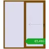 Ustalenie cen Przesuwane drzwi tarasowe 2000x2300 mm REHAU GENEO HST GOLDEN OAK dwustronny. Cena: 5479,80 €