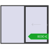 Ustalenie cen Przesuwane drzwi tarasowe 3000x2400 mm REHAU GENEO HST ANTHRACITE_GREY_GLATT dwustronny. Cena: 8030,48 €