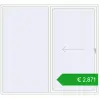 Ustalenie cen Przesuwane drzwi tarasowe 2500x2300 mm PATIO DOOR REHAU BRILLANT DESIGN RAL 9016 Traffic white dwustronny. Cena: 2870,89 €