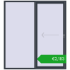 Pricing Sliding patio doors 2000x2200 mm PATIO DOOR REHAU BRILLANT DESIGN ANTHRACITE_GREY_STRUKTURAL two-sided. Price: 2910,77 €