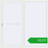 Pricing Sliding patio doors 2090x2100 mm REHAU SYNEGO SLIDE RAL 9016 Traffic white two-sided. Price: 1828,57 €