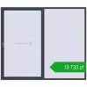 Ustalenie cen Przesuwane drzwi tarasowe 2700x2300 mm REHAU SYNEGO SLIDE ANTHRACITE_GREY_STRUKTURAL dwustronny. Cena: 13 733,29 zł