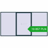 Pricing Sliding patio doors 4500x2300 mm PATIO DOOR REHAU SYNEGO STEEL_BLUE two-sided. Price: 19 856.68 PLN