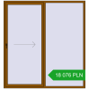 Pricing Sliding patio doors 2100x2250 mm REHAU SYNEGO SLIDE GOLDEN OAK two-sided. Price: 18 075.51 PLN