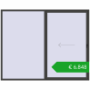 Pricing Sliding patio doors 3000x2400 mm REHAU GENEO HST BASALT_GREY two-sided. Price: 6848,40 €