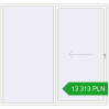 Pricing Sliding patio doors 2500x2350 mm REHAU SYNEGO SLIDE RAL 9016 Traffic white two-sided. Price: 13 313.19 PLN