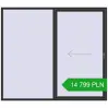 Pricing Sliding patio doors 2500x2200 mm PATIO DOOR REHAU BRILLANT DESIGN ANTHRACITE_GREY_GLATT two-sided. Price: 14 799.22 PLN