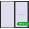 Pricing Sliding patio doors 2300x2200 mm PATIO DOOR REHAU BRILLANT DESIGN ANTHRACITE_GREY_GLATT two-sided. Price: 13 838.49 PLN