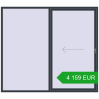 Pricing Sliding patio doors 2500x2200 mm PATIO DOOR REHAU SYNEGO ANTHRACITE_GREY_STRUKTURAL two-sided. Price: 4 158.94 EUR