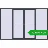 Pricing Sliding patio doors 3300x2200 mm PATIO DOOR REHAU SYNEGO ANTHRACITE_GREY_STRUKTURAL two-sided. Price: 30 839.66 PLN