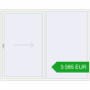 Pricing Sliding patio doors 2500x2000 mm PATIO DOOR REHAU BRILLANT DESIGN RAL 9016 Traffic white two-sided. Price: 3 085.02 EUR