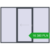 Pricing Sliding patio doors 3000x2200 mm PATIO DOOR REHAU SYNEGO ANTHRACITE_GREY_STRUKTURAL two-sided. Price: 16 379.69 PLN