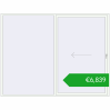 Pricing Sliding patio doors 3000x2300 mm REHAU GENEO HST RAL 9016 Traffic white two-sided. Price: 6839,10 €