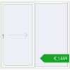 Pricing Sliding patio doors 2040x2000 mm REHAU SYNEGO SLIDE RAL 9016 Traffic white two-sided. Price: 2478,11 €