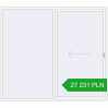 Pricing Sliding patio doors 2600x2300 mm REHAU GENEO HST RAL 9016 Traffic white two-sided. Price: 27 231.28 PLN