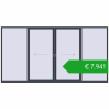 Pricing Przesuwane drzwi tarasowe 4230x2200 mm PATIO DOOR REHAU SYNEGO ANTHRACITE_GREY_STRUKTURAL dwustronny. Price: 7941,10 €