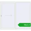 Ustalenie cen Przesuwane drzwi tarasowe 2350x2150 mm PATIO DOOR REHAU BRILLANT DESIGN RAL 9016 Traffic white dwustronny. Cena: 9863,48 zł