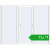 Pricing Sliding patio doors 2700x2200 mm PATIO DOOR REHAU BRILLANT DESIGN RAL 9016 Traffic white two-sided. Price: 2442,96 €