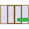 Pricing Sliding patio doors 3300x2200 mm PATIO DOOR REHAU SYNEGO GOLDEN OAK two-sided. Price: 28 255.17 PLN