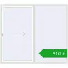 Pricing Sliding patio doors 2500x2200 mm REHAU SYNEGO SLIDE RAL 9016 Traffic white two-sided. Price: 9431,17 zł