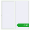 Pricing Sliding patio doors 2300x2400 mm REHAU SYNEGO SLIDE RAL 9016 Traffic white two-sided. Price: 2120,89 €